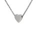 Náhrdelník so srdiečkom z bieleho zlata